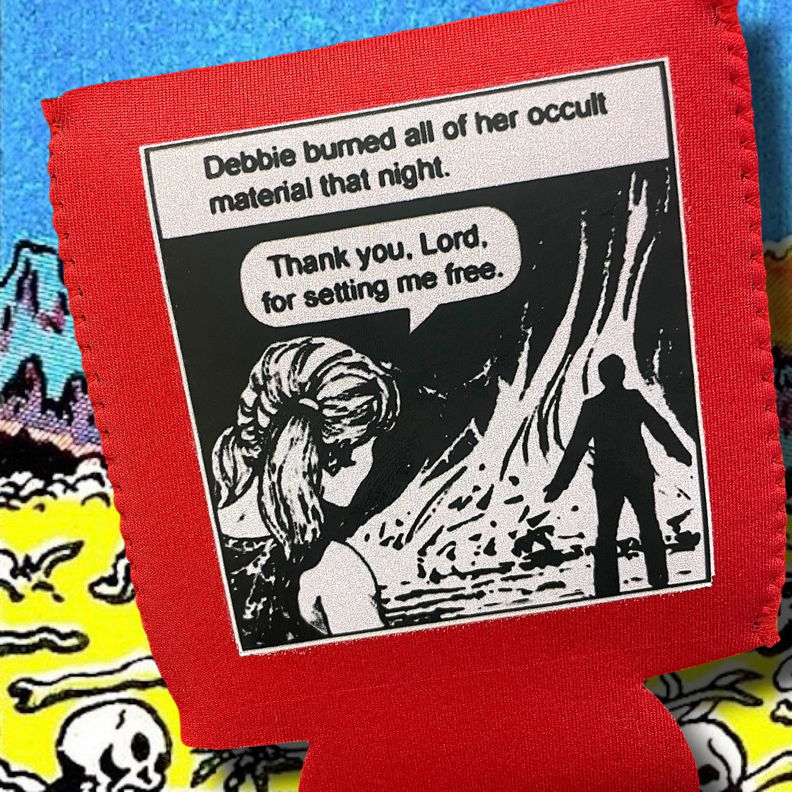 Jack Chick Koozie - “Occult Debbie”