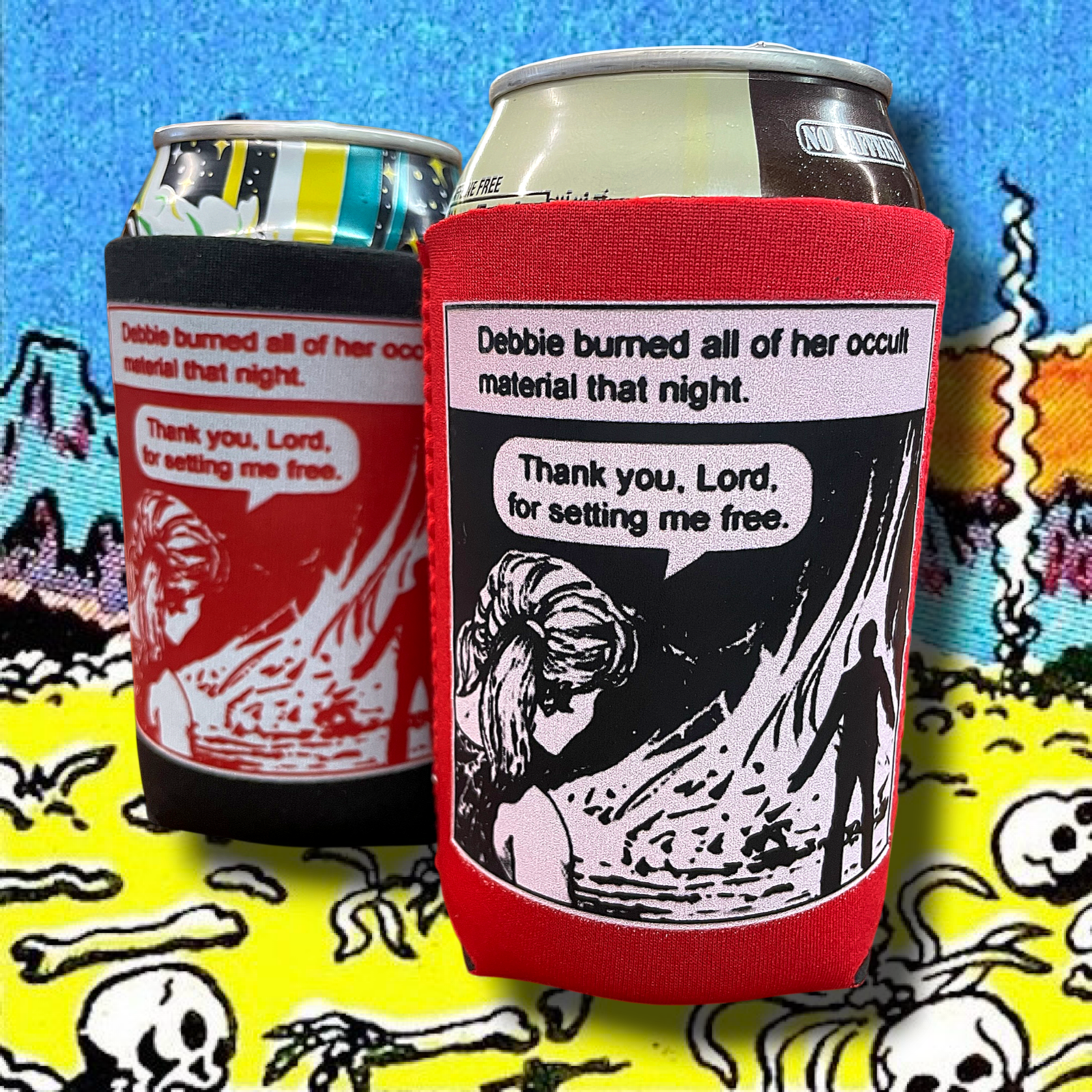 Jack Chick Koozie - “Occult Debbie”