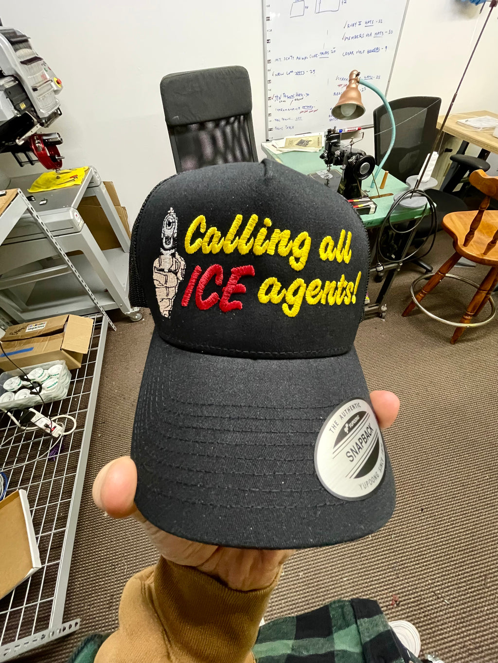 Calling All ICE Agents! - Embroidered Hat